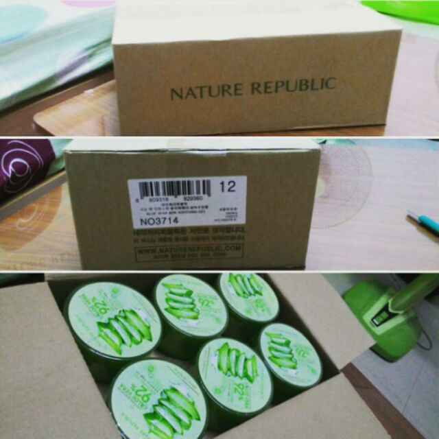 Aloevera Soothing Gel 92% Nature Republic