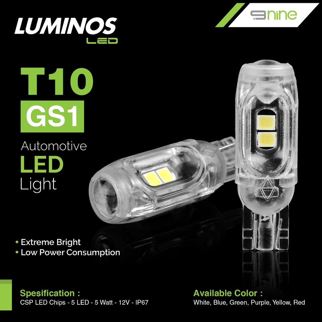 T10 โคมไฟ LED 5 จุดประเภท 3030 LUminos nine 9