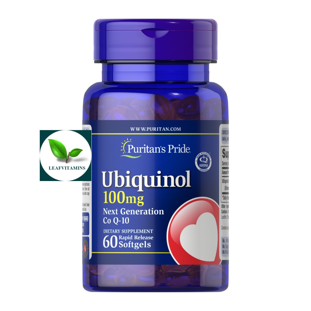 Puritan's Pride Ubiquinol 100 mg / 60 Rapid Release Softgels