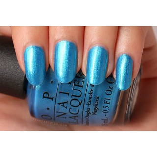 OPI Infinite Shine - Teal the Cows come Home สีทาเล็บกึ่งเจล สีฟ้าสดใสมีชิมเมอร์ ไปทะเลสวยเลค่าาา แท้ 100%