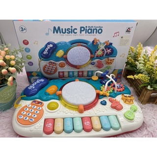 🌈ของเล่นเด็ก เปียนโน โต๊ะกิจกรรม Music piano เปียนโนเด็ก ของเล่นเด็กเล็ก ของเล่นเสริมพัฒนาการ กลองเด็ก