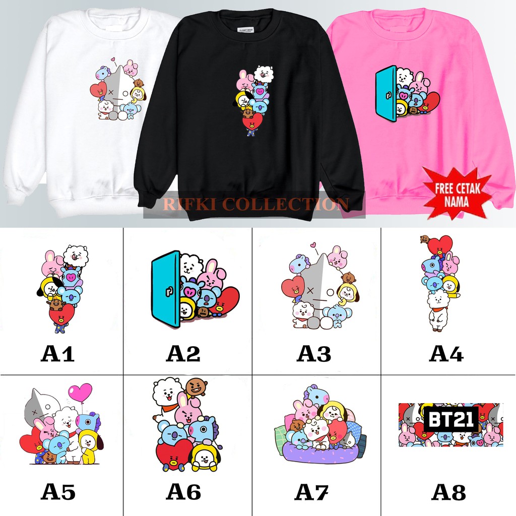 Bts CHILDREN& 39;S BT21 เสื้อกันหนาว / BT21 CHILDREN& 39;S แจ็คเก็ต / BT21 BTS cn เสื้อกันหนาว FREE 