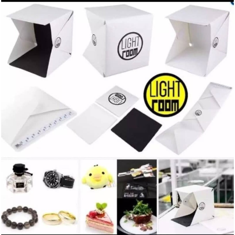 รายละเอียดสินค้า Light Room Mini กล่องสตูดิโอถ่ายภาพสินค้า ขนาด 24*24 cm.