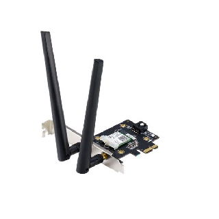 WIRELESS PCIe ADAPTER  ASUS PCE-AX3000  DUAL BAND PCI-E WIFI 6 (802.11AX)/BLUETOOTH 5.0/WPA3/OFDMA AN