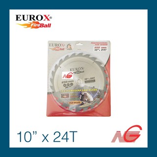ใบเลื่อยวงเดือน EUROX 10" x 24T