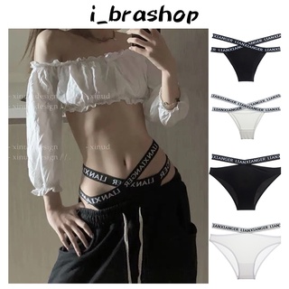 i_brashop กางเกงในเซ็กซี่ สไตล์ญี่แุ่น กางเกงเอวตำ่ ผ้านิ่ม ระบายกาศใส่สบาย มีสายคาดเอว BAA65