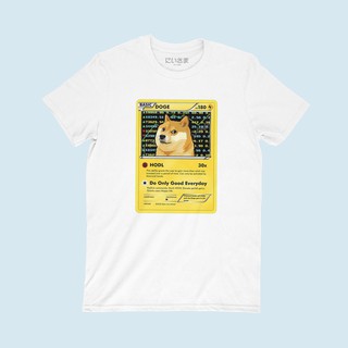 การ์ด Dogecoin เสื้อยืดสกรีน คริปโต Crypto Currency เหรียญหมา น่ารักๆ