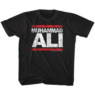 เสื้อยืดผ้าฝ้ายพิมพ์ลายแฟชั่น เสื้อยืด พิมพ์ลายโลโก้ Muhammad Ali Run DMC สไตล์วินเทจ สําหรับเด็กผู้ชาย และเด็กผู้หญิง