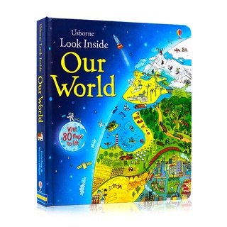 USBORNE หนังสือกระดาษแข็ง รูปภาพภาษาอังกฤษ 3 มิติ เสริมการศึกษา สําหรับเด็ก