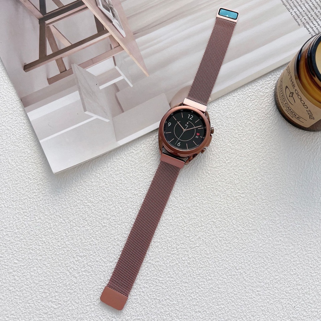 ใหม่ สายนาฬิกาข้อมือสมาร์ทวอทช์ แบบแม่เหล็ก สําหรับ Samsung Watch 4 Watch Huawei Strap 20 มม. 22 มม. 2022