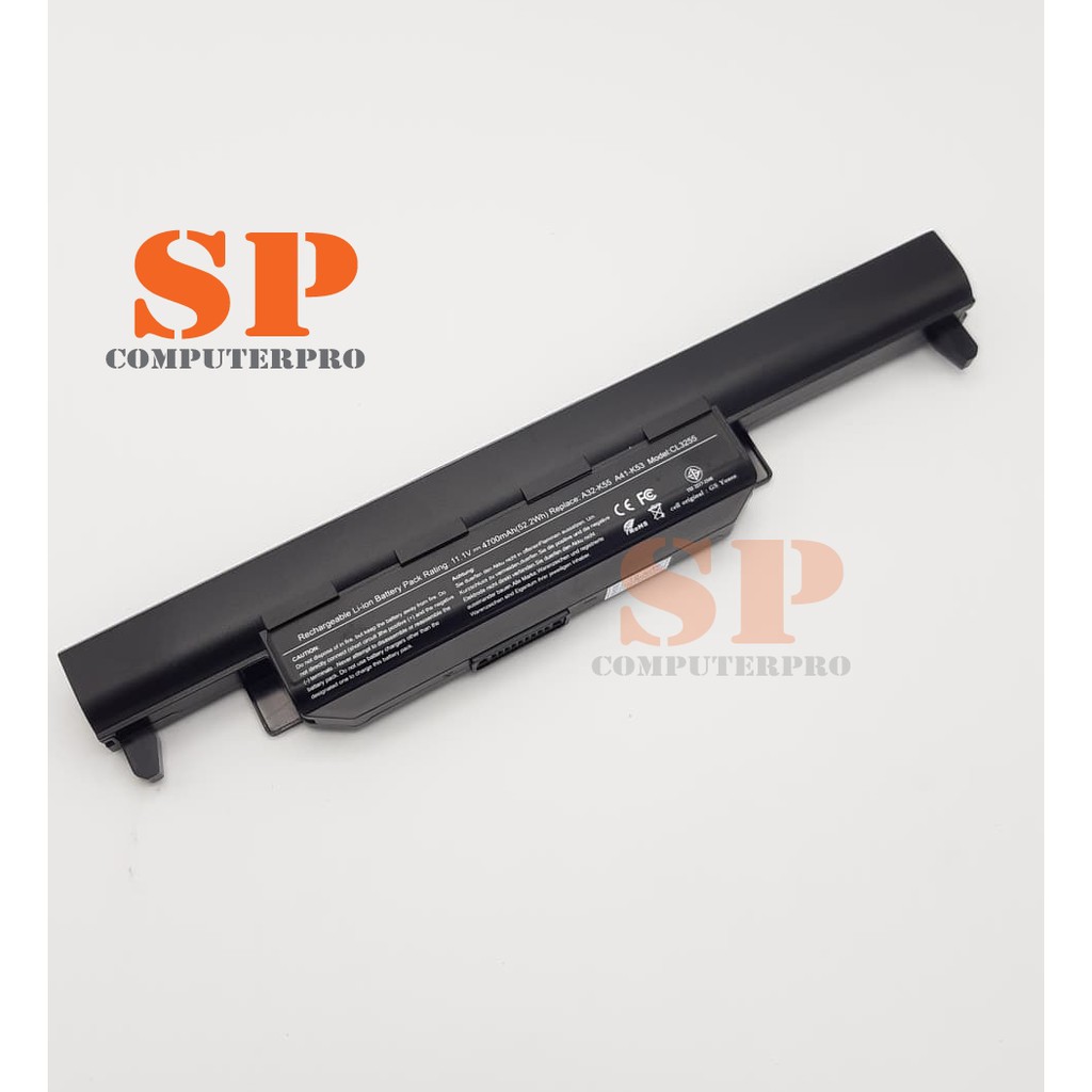 ASUS BATTERY  แบตเตอรี่เทียบเท่า  ASUS A45V A55V X45A X45V K45A K45V K45D K55A K55V K55D K75A SERIES