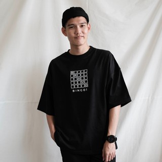 เสื้อยืดคอกลมเสื้อยืดโอเวอร์ไซส์ GURETO :BINGO! BRAVO!S-3XL