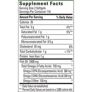 (Exp.07/2028)Nature Made Fish Oil 1200 mg 220 Softgels Nature Made ฟิชออยล์ 220 เม็ด