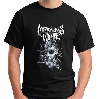 คอตต้อนคอกลมขายดี เสื้อยืดลําลอง แขนสั้น พิมพ์ลาย MOTIONLESS IN WHITE metalcore band Chris Cerulli สีดํา สําหรับผู้ชาย J