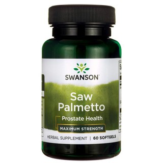 Swanson Saw Palmetto 320 mg 60 softgels สารสกัดจากปาล์มใบเลื่อย ผสม Pumpkin Seed Oil
