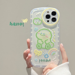 เคสซิลิโคนนิ่ม ลายไดโนเสาร์ สําหรับ iPhone 15 Pro Max 15 Plus 14Pro 14ProMax 11 12 13 Pro Max mini X XS Max XR 7 8 Plus SE