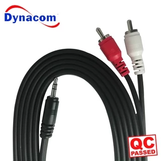 สายนำสัญญาณ Dynacom RCA - AUX J-015 RCA 2C + TR ST 1C สายนำสัญญาณ เชื่อมต่อภาพและเสียง ใช้กับทีวี - วิทยุในบ้าน