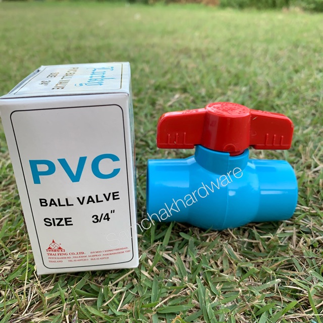 บอลวาล์ว PVC Size : 3/4 (6หุน)