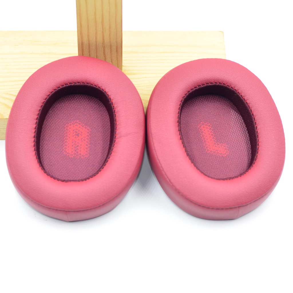 1 คู่แผ่นรองหูฟังสําหรับ JBL E55BT หูฟังเปลี่ยน EarPads โปรตีนหนังโฟมนุ่ม Earmuffs เบาะอุปกรณ์เสริม QuickFit