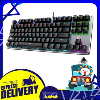 คีบอด คีย์บอร์ด คีย์บอร์ดมีไฟ คีย์บอร์ดเกมมิ่ง HP GK200 MECHANICAL KEYBOARD 87 KEYS BLACK SWITCH รับประกัน 1 ปี