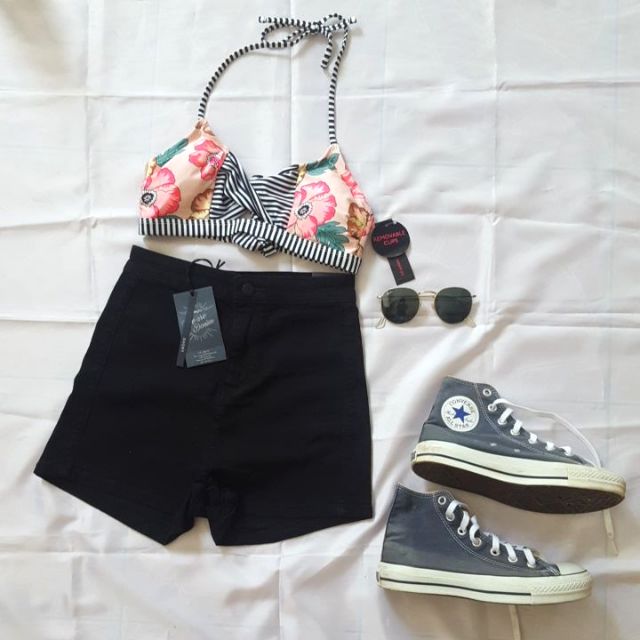 เสื้อบิกินี่ ลายดอกNobo