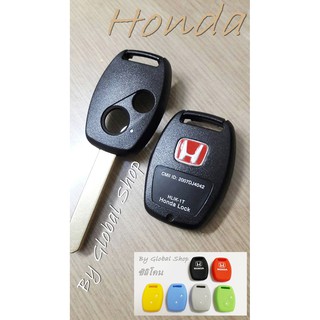 กุญแจ Honda Original Style Key พร้อม โลโก้ ฮอนด้า 1 ชิ้น (แดง หรือ ดำ) ต้องปั้มดอกใหม่ใช้ดอกเดิมไม่ได้