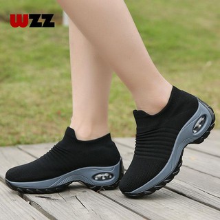 WZZ Korean womens shoes sneakers casual socks shoes