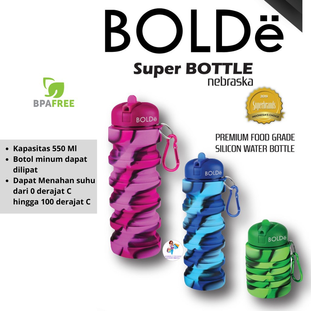 Super BOTTLE NEBRASKA 550 Ml ขวดน้ําดื่ม Bolde