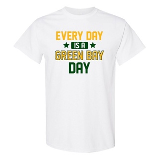 เสื้อยืด พิมพ์ลาย Every Day Is A Green Bay Day Football State Pride สําหรับผู้ชาย สินค้าขายดีS-5XL