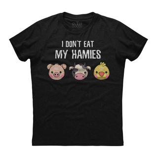 [100% Cotton] เสื้อยืดผ้าฝ้าย พิมพ์ลาย I Dont Eat My Homies Vegan Funny DDiikj23PPldpj71