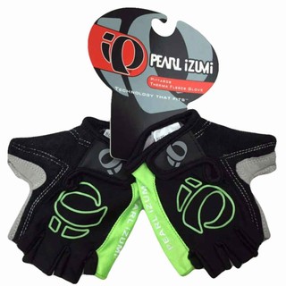 Pearl iZUMi ถุงมือปั่นจักรยานแบบมีเจลตรงฝ่ามือ รุ่น Pearl (Black/Green)