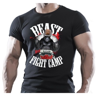 [S-5XL]เสื้อยืด พิมพ์ลาย Gorilla Fight Camp Mma Fighting สําหรับผู้ชาย