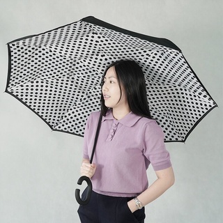 [ลดราคาพิเศษ] ETC ร่มกลับด้าน ร่มหุบกลับด้าน ร่มกันฝน ร่มกันแดด Reverse Umbrella C Shape Handle