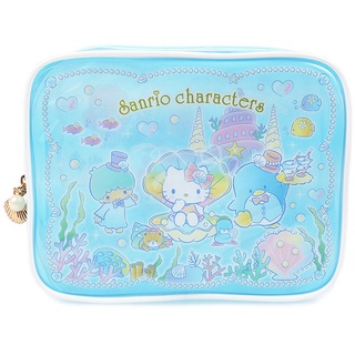 กระเป๋า Sanrio Party Under the Sea Pouch ขนาด 18 x 7 x 14 ซม. เป็นพลาสติก