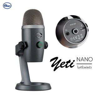 Blue Yeti Nano USB Microphone คุณภาพสูง 24-bit  สำหรับ Live Streaming สีดำ