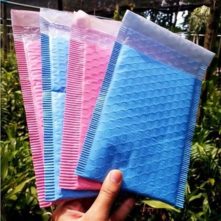 (มัด 20 ใบ)ถุงไปรษณีย์กันกระแทก ฝากาว สีฟ้า/ชมพู