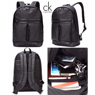 Ck calvin klein แท้ทุกใบDont Miss! "CALVIN KLEIN" JEANS NYLON BACKPACK (Size L) กระเป๋าสะพายเป้ใบใหญ่สไตล์สุด Cool รุ่น