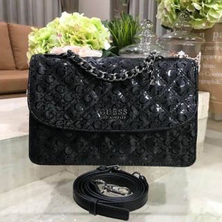 GUESS WOMAN’S LOGO EMBOSSED CROSSBODY FLAP