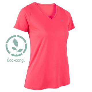 เสื้อยืดผู้หญิงสำหรับใส่วิ่งรุ่น RUN DRY KALENJI WOMENS RUNNING BREATHABLE SHORT-SLEEVED T-SHIRT DRY