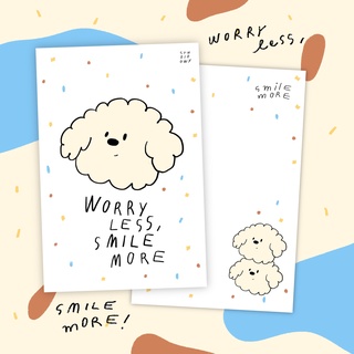 STUDIO.OWY : Card - Worry less โปสการ์ด