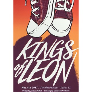 โปสเตอร์ Kings of Leon คิง ออฟ ลีออน โปสเตอร์ วอลเปเปอร์ ตกแต่งผนัง Poster โปสเตอร์วินเทจ โปสเตอร์วงดนตรี