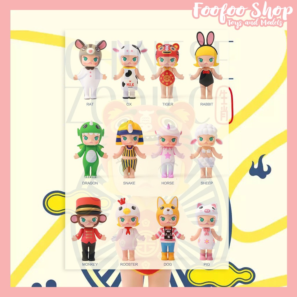 [พร้อมส่ง] Molly Chinese Zodiac 12 ราศีจีน POPMART. Blind Box