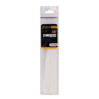 Cable Tire CABLE TIES ELEKTRA 10" 280MM WHITE Wiring device Electrical work เคเบิ้ลไทร์ เคเบิ้ลไทร์ ELEKTRA 10 นิ้ว 280