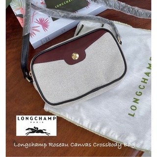 Longchamp Roseau Canvas Crossbody Bag แท้💯%