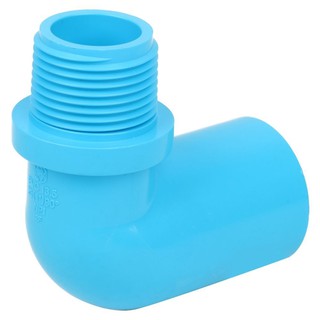 Joints MPT ELBOW 90 PVC SOCKET SCG 1" LIGHT BLUE Pipe fitting Water supply system ข้อต่อ ข้องอ 90 เกลียวนอก-หนา SCG 1 นิ