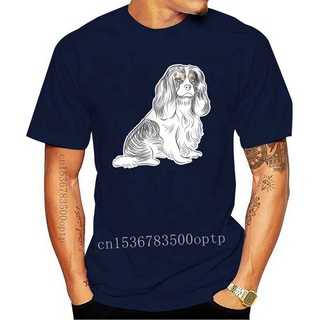 ใหม่ เสื้อยืดแขนสั้น คอกลม พิมพ์ลายสุนัข Cavalier King Charles Spaniel Hhijpb10Fnbcpj33Size S-5XL