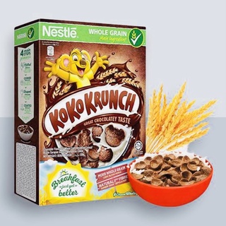 ซีเรียล อาหารเช้า รสช็อกโกแลต Koko Krunch Nestle ข้าวสาลีอบกรอบ โกโก้ครั้นช์ Cereal Chocolate flavoured 170g 330g  500g