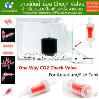 วาล์วกันย้อน Check valve สินค้าพร้อมส่ง วาล์วกันน้ำย้อน น้ำย้อนเข้าไปในปั๊มลม กันย้อนco2 คาร์บอน กันย้อน ปลา สายกันย้อน