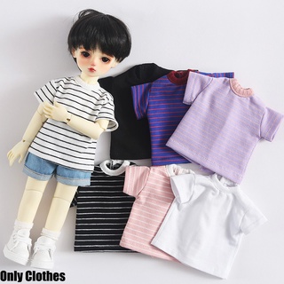 30ซม.bjd1 / 6 เสื้อยืดแขนสั้นสําหรับตกแต่งตุ๊กตา