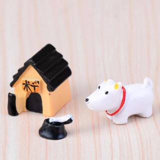 ﻿DIY ตุ๊กตาบ้านและสุนัข ตกแต่งสวนจิ๋ว ตุ๊กตาจิ๋ว (เซ็ต 3 ชิ้น)  Dog3